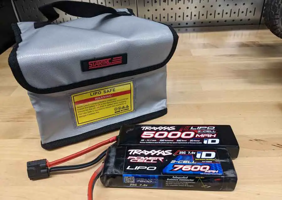 LiPO batteries and storage bag