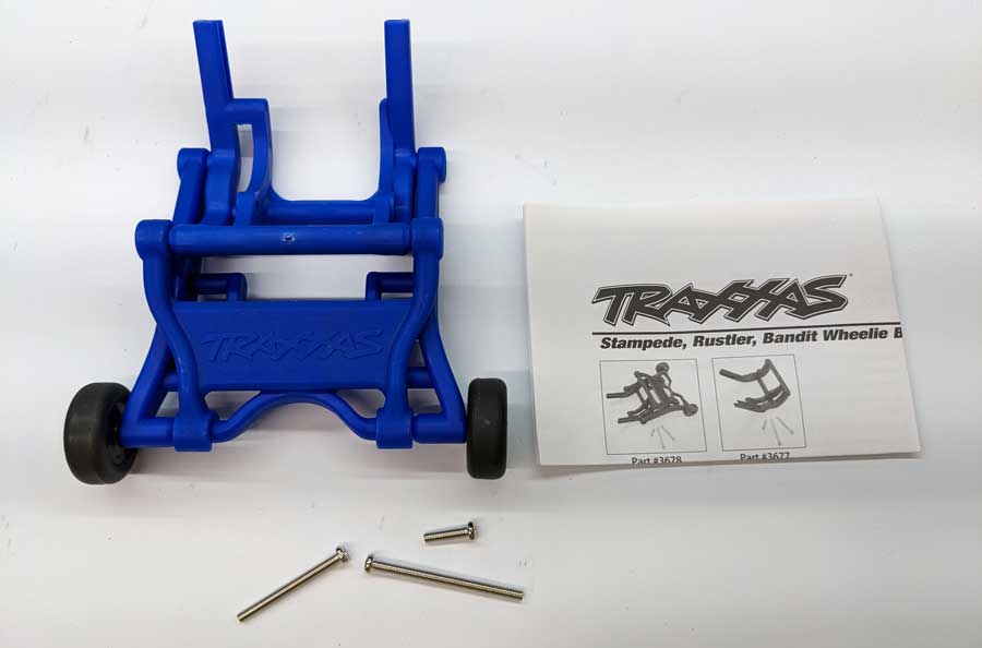 What's in the package: Traxxas wheelie bar 3678X